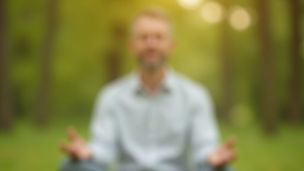 Closeup af person der mediterer og øver mindfulness med rolig kropsholding