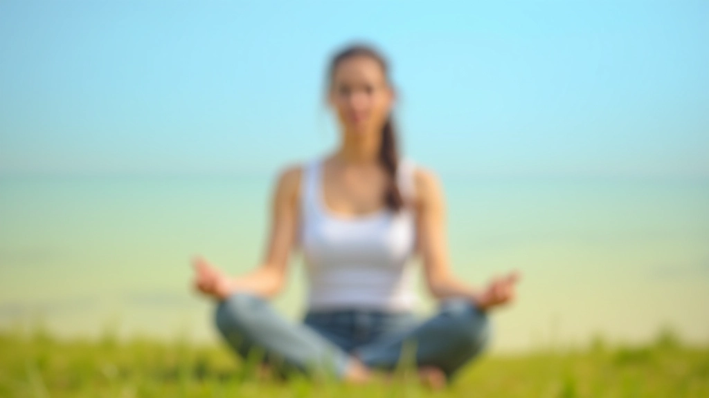 Person meditating outdoors in nature
